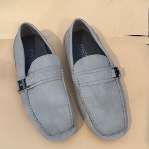 Kenneth Cole Reaction Gray Loafers Toast Drivers for Men 10.5